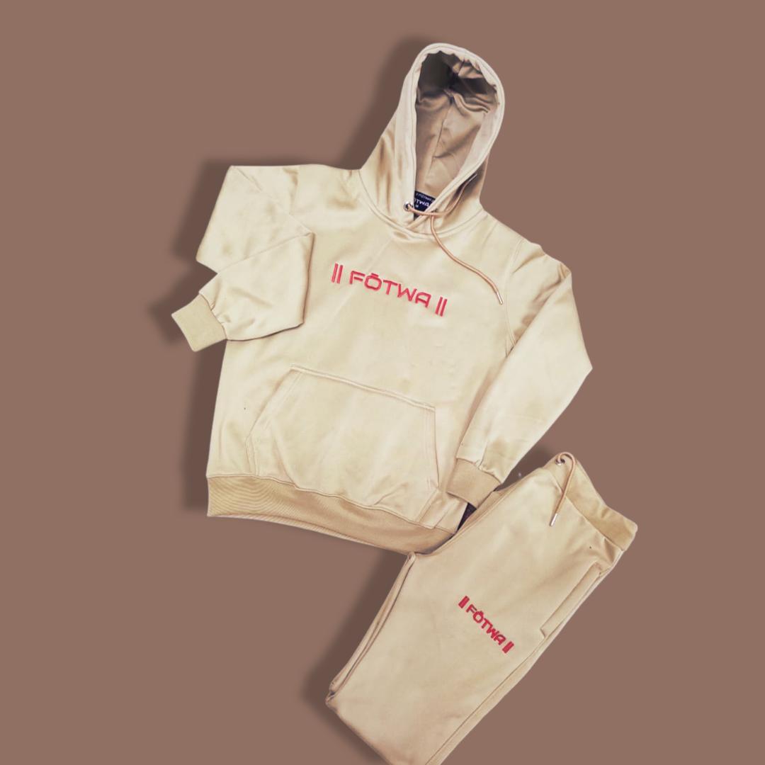 ||FŌTWA|| krisp cream Hoodie Track suite