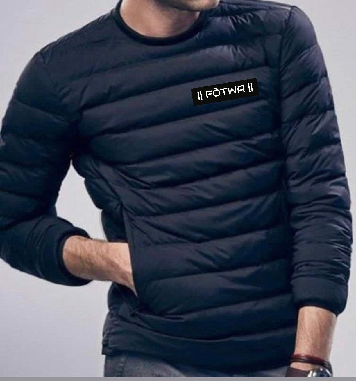 ||FŌTWA|| Nylon/cotton puffer shirt
