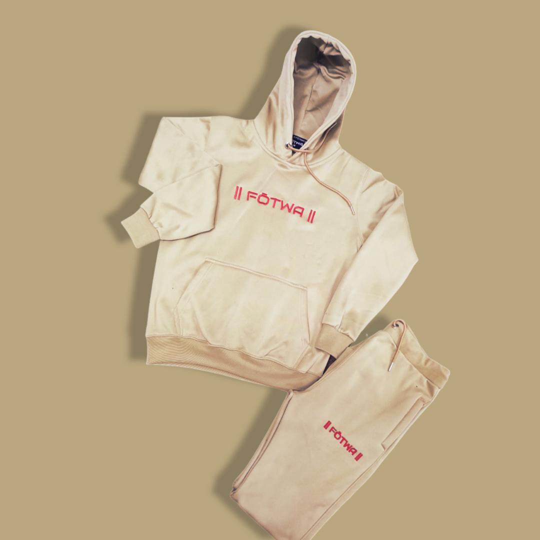 ||FŌTWA||  krisp cream Hoodie Track suite